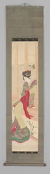 Woman on window seat