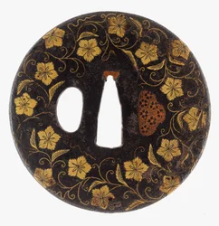 Tsuba: Floral Scrolls