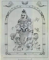 Reconstruction of Dhrtarastra. Guard of the East King (after Kang Woo Bang)