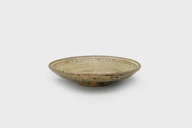 Saucer with Inlay Decoration
