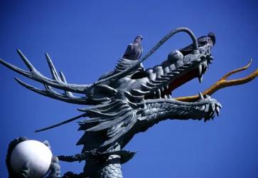 Dragon Statue, Yongdusan Park in Pusan, Korea
