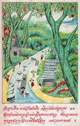 Suvana Sama Jataka, circa 1910 (illustration)