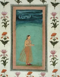 Lady holding a flower, from the Small Clive Album