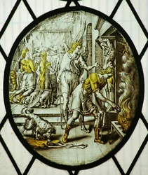 Roundel: Tobias burns the fish