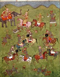 Battle Scene from the Shahnameh