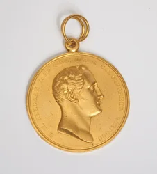 A gold medal for Zeal, struck with the profile of Nicholas I, c. 1825