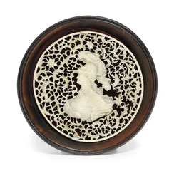 An ivory medallion of Empress Catherine the Great, late 18th century