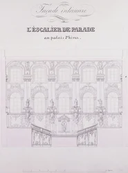 Interior frontage of the Parade Stairs at the Winter Palace