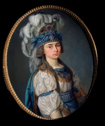 The Actress and Singer Praskovia Zhemchugova as Eliane for the Opera 