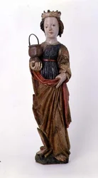 Wooden sculpture of Saint Dorothy from Kassa