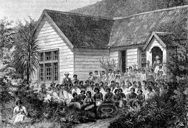 Mission School for Maoris, Illustration from 