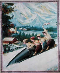 Tourists Toboganning