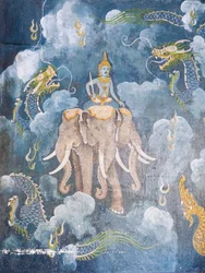 Fresco Depicting a Scene from the Life of Buddha, Wat Phra That Doi Suthep Temple