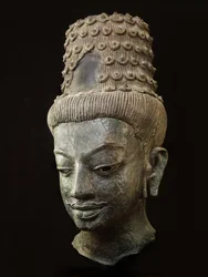 Giant head of a bodhisattva