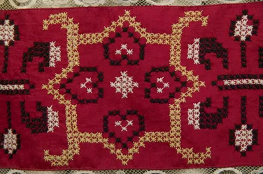Detail of Bodice from Ukrainian Wedding Ensemble