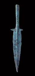 Dong Son civilization: bronze dagger. 300 BC-200 AD. From Vietnam. Paris, Guimet Museum, National Museum of Asian Arts