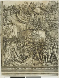 The Campaign in Hungary, from The Triumphal Arch of Maximilian I