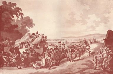 An extraordinary scene on the road from London to Portsmouth