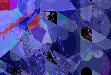 Water Lily Vert 4 Abstract