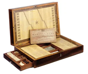 A Scottish George III Patent Musical Games Box