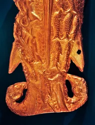 Fish tail in electrum (detail of 389369)