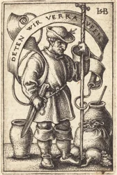 Peasant at Market [left]