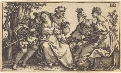 Two Loving Pairs with Clown