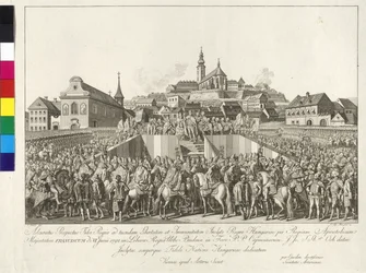 Coronation of Emperor Franz II to the King of Hungary in Budapest on 6th June 1792