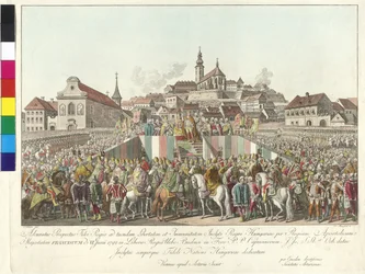 Coronation of Emperor Francis II as King of Hungary in Budapest on 6th June 1792