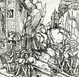 Siege of Carthage, from Universalis Cosmographia by Sebastian Munster