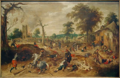 The Plundering of the Village of Wommelgem by Rebel Troops