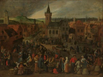 Market Day in a Flemish Town