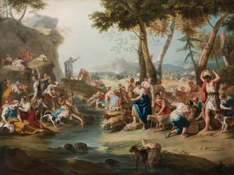 Moses Striking the Rock