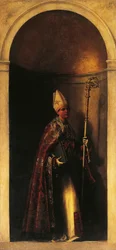 Saint Louis of Toulouse, decoration from organ door