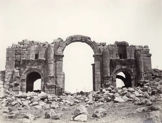 Hadrianic arch at Jerash, 1867