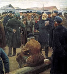 At the country community meeting