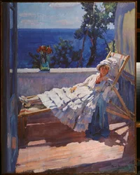 A Lady on the Balcony