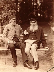 The Poets Yakov Petrovich Polonsky and Afanasy Afanasievich Fet