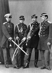 Grand Dukes Alexander Alexandrovich and Vladimir Alexandrovich of Russia