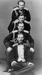 Grand Dukes Alexander Alexandrovich and Vladimir Alexandrovich of Russia, c. 1870-c. 1875