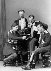 Grand Dukes Alexander Alexandrovich and Vladimir Alexandrovich of Russia