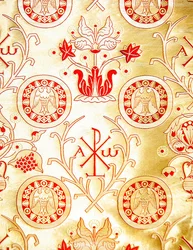 Olovyanishnikov Manufactory Gold Satin, early 20th century