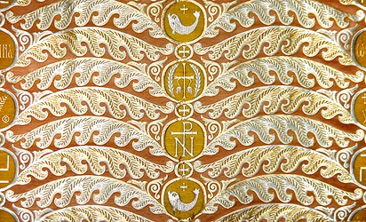 Olovyanishnikov Manufactory Gold Satin, early 20th century