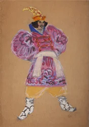 Costume design for the opera The Golden Cockerel by N. Rimsky-Korsakov