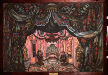 Preparatory decor for the play 