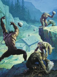 Big Foot, or legendary American Man-Apes