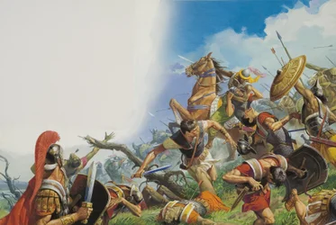 The Battle of Cannae in 216 BC