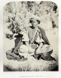 Hassan el Harbi, guide to Jebel Serbal, 1868