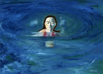 Serene Woman in Water