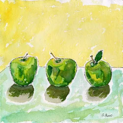 Vibrant Apple Still Life